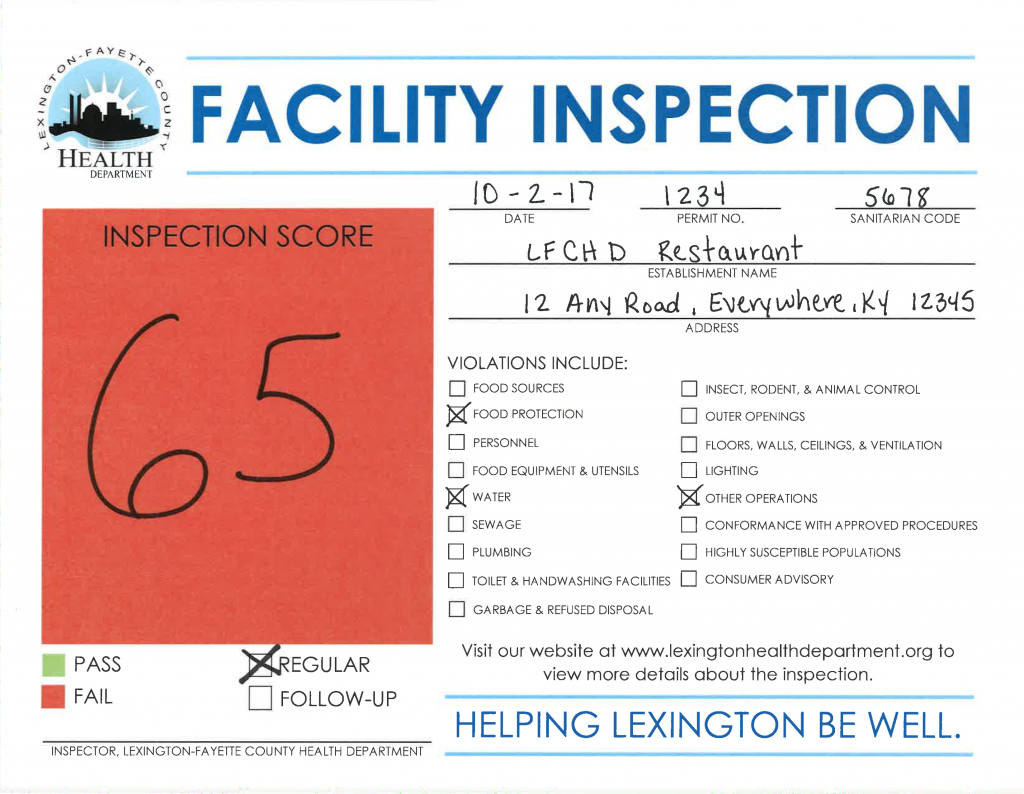 New Look For Restaurant Inspection Score Cards