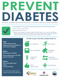 Prevent Diabetes @ Tates Creek High School | Lexington | Kentucky | United States