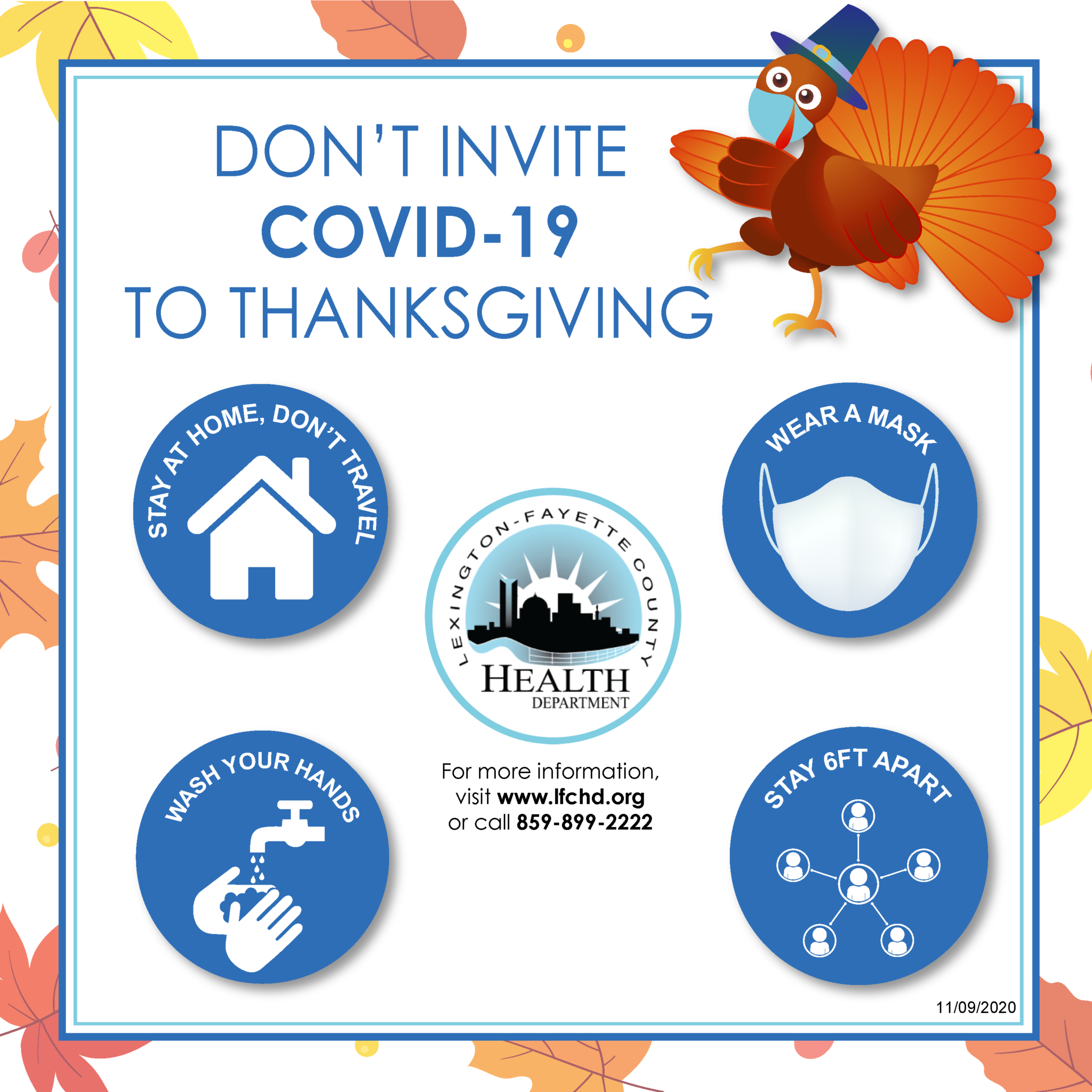 COVID19 safety tips for Thanksgiving LexingtonFayette County Health