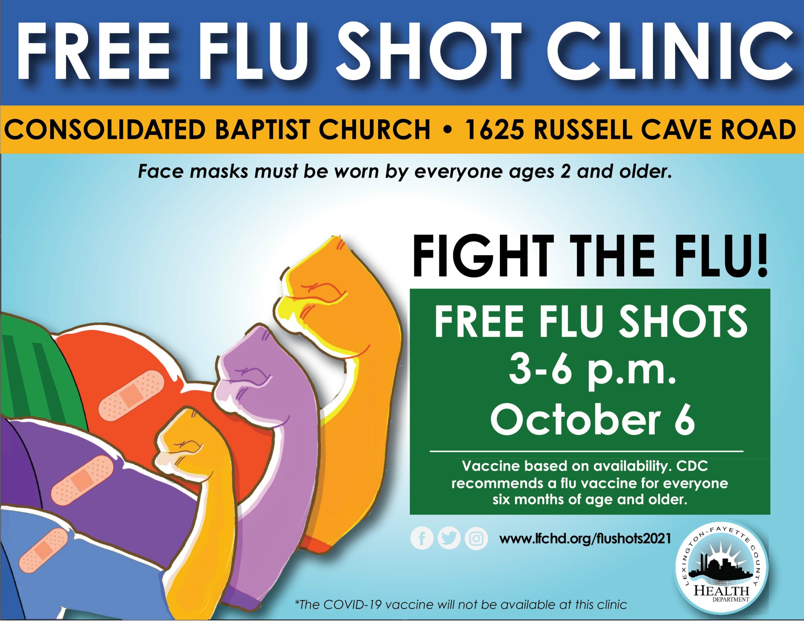 2021 Free Flu Shots Lexington Fayette County Health Department