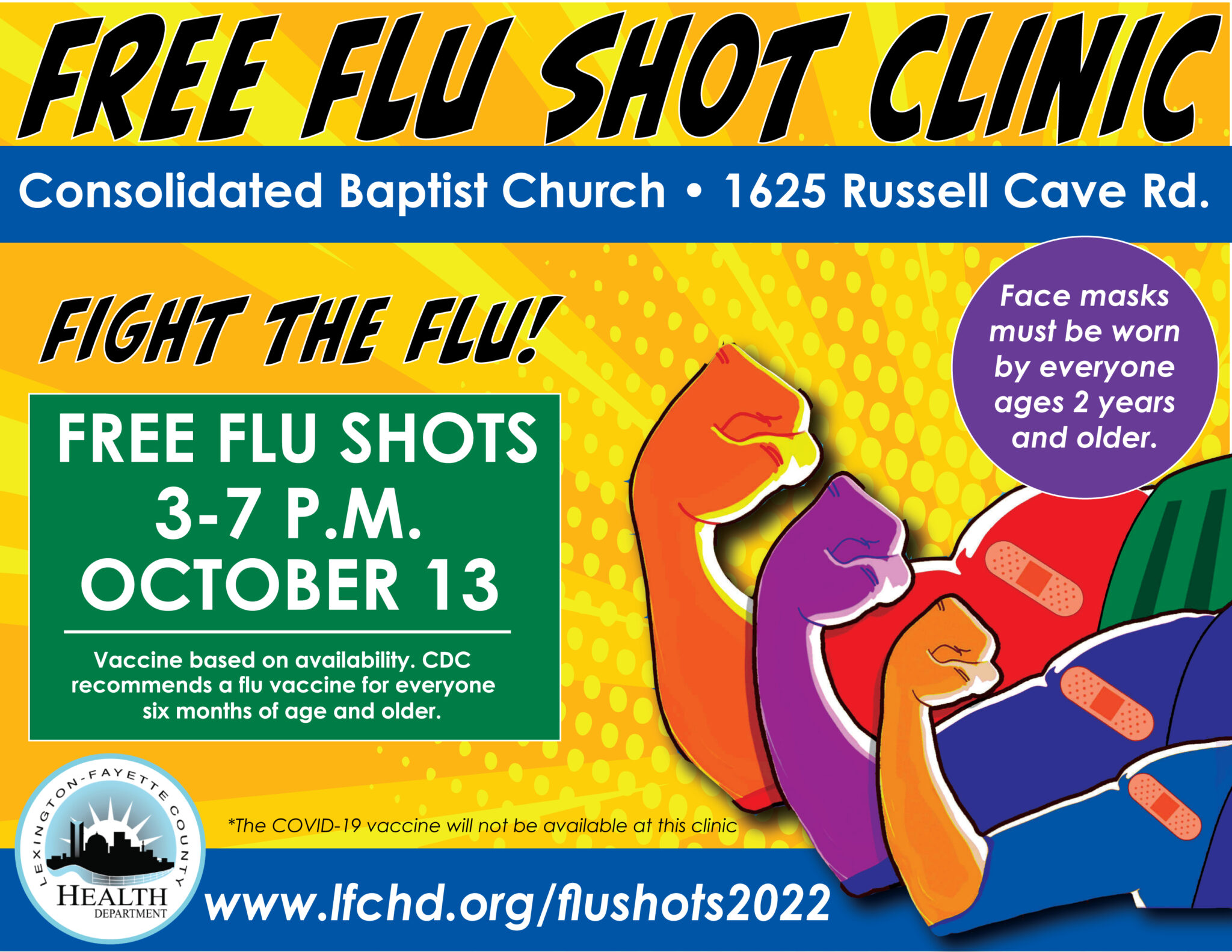 2022 LFCHD Free Flu Shot Clinic LexingtonFayette County Health