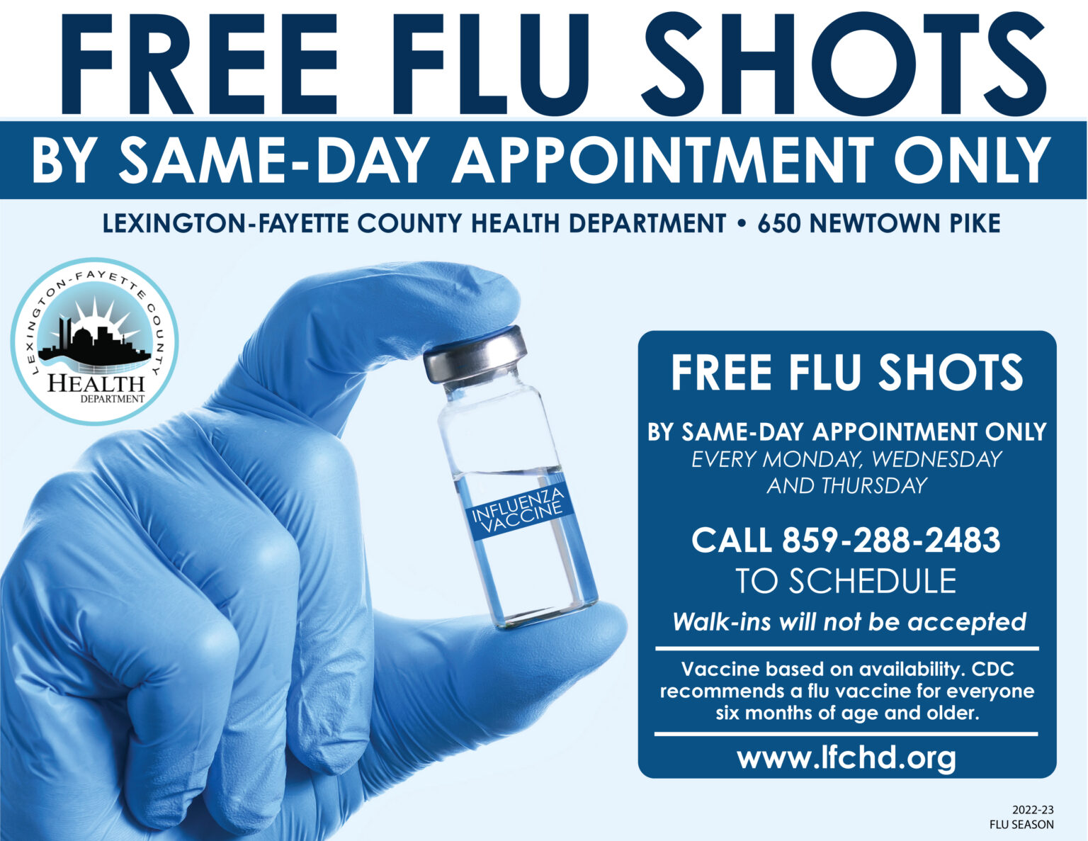 2022 LFCHD Free Flu Shot Clinic